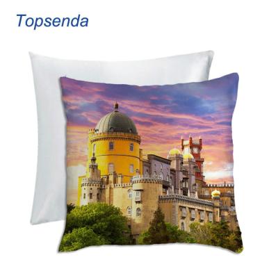 China Other Custom Logo Silk Cushion Cover Cartoon Photo Printing Shiny Satin Pillow Case for sale