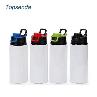 China 20oz Viable White Color Lid Sublimation Empty Aluminum Water Bottle for sale