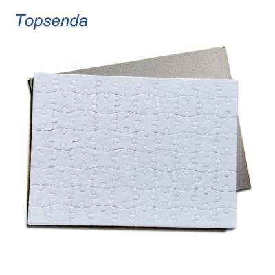 China DIY TOY Custom Logo Printing MDF A3 A4 A5 Size Shimmer Glitter Paper Jigsaw Jigsaw Sublimation Wooden Blank for sale