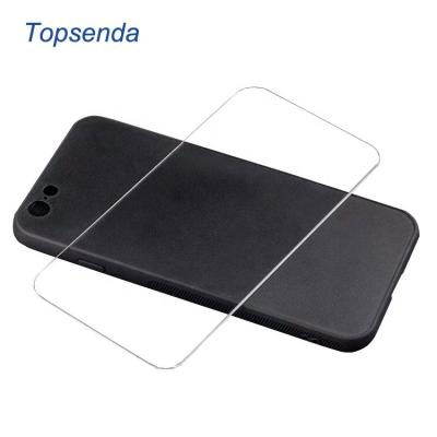 China Eco-friendly UV Printable Empty Tempered Glass Phone Case Cover For Apple Samsung Huawei for sale