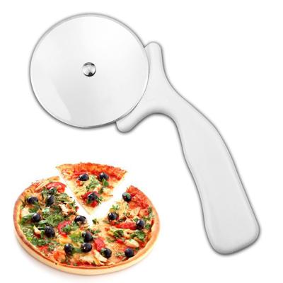 China Viable Factory Custom Professional Supplier Customized Logo Stainless Steel Blade Plastic Handle Pizza Cutter for sale