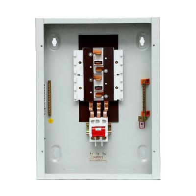 China Tin AWB Distribution Board Single Phase 4ways Metal Distribution Board for sale