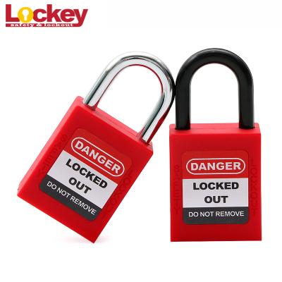 China ABS and Hardened Steel 25mm Short Steel Shack Loto Security Padlock With Same Key With Different Key for sale