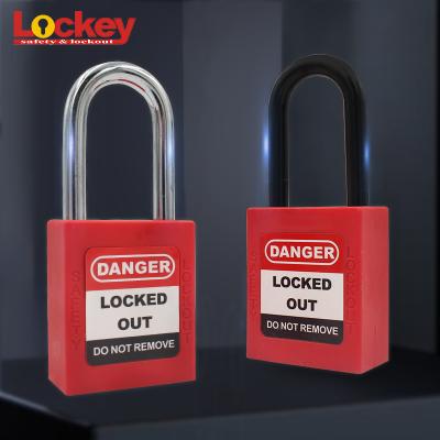 China High Security 38mm Length Nylon Shackle Body And Isolation Padlock Nylon Security Padlock Locks Isolation for sale