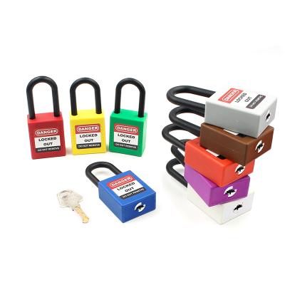 China Padlocks With Factory Direct Nylon Master Key Loto Lock Non-conductive Safety Padlock With Keyed Alike for sale