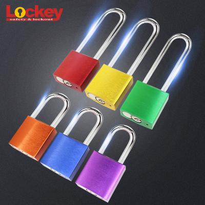 China Red Labor Safety Lockout Padlock Colored Safety Aluminum Padlock, Anodized Aluminum Key Lockout Padlock, Safety Master Padlock Aluminum Lock Blue for sale