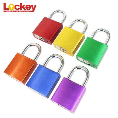 China Labor Safety Lockout Padlock Red Lockout Colored Aluminum Padlock, Aluminum Safety Padlock Blue for sale