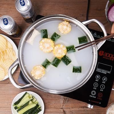 China Sustainable Japan South Korea Kitchen Cookware Sets Electric Divided Soup Stock Stainless Steel Hot Pot for sale