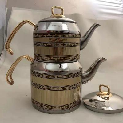 China Stovetop Stainless Steel Mother and Child Kettle Viable Luxury Creative Tea Kettles for sale