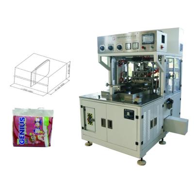 China Disposable Hygiene Products Baby Diaper Packing Machine For 18~25 Pcs Per Bag /Min for sale