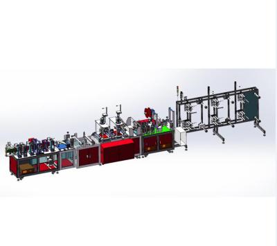 China Full Automatic Medical Packaging Nonwoven Machinery 3ply Mask Folding Machine And Mask Machine for sale