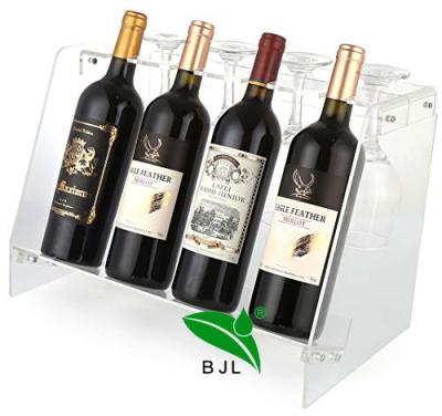 China Other Factory Customized Stackable Modular Acrylic Wine Countertops Wine Bottle Display Rack Wine Rack for sale