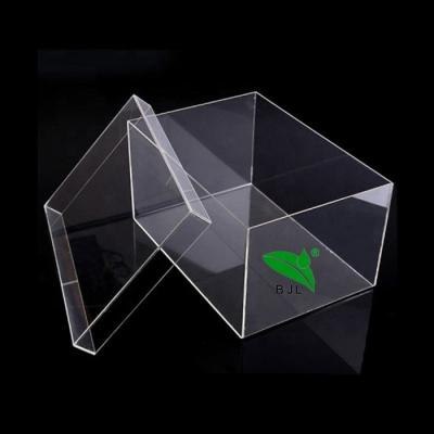 China Customized Acrylic Pmma Storage Shoe Gift Acrylic Display Boxes With Lid for sale