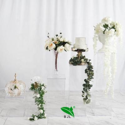 China Wholesale Custom Wedding Decoration Display Column Wedding Walkway Acrylic Hollow Pillars for sale