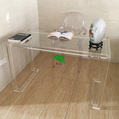 China Modern Simple Safe Design Long Clear Acrylic Kids Desks Simple And Strong for sale