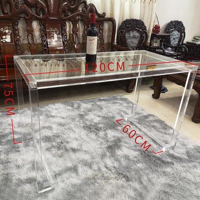 China (Other) modern adjustable indoor or outdoor transparent acrylic rectangular tea table set for sale