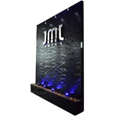 China LED Water Wall Office Decorative Partition Wall Modern Acrylic Waterfall New Indoor Style for sale