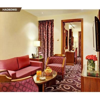 China Solid Hardwood Bedroom Suite Sets 5 Star Hilton Hotel Furniture Packages for sale