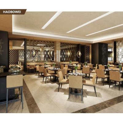 China Modern Style High End Laminate/Veneer Edge Banding Restaurant Chair and Dining Table for sale