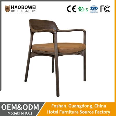 China Indoor Furniture Home Hotel Restaurant Sets with Solid Wood Chairs and Curved Backrest for sale