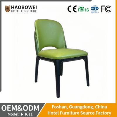 China Modern Ash Wood Leather Chair Suitable for Adult Dining Room Home Hotel Furniture OEM for sale