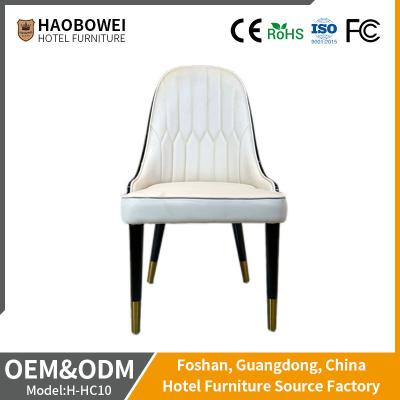 China Unfolded Leatherette Restaurant Hotel Restaurant Chairs Furniture Solid Wood for sale