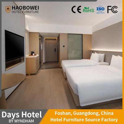 China Get the Best Deals on 4 Four Star Resort Hotel Bedroom Furniture Sets Double Bed Room zu verkaufen