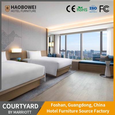 China OEM/ODM Foshan Furniture Modern Luxury Hotel Standard King Size Bedroom Set Four Star for sale