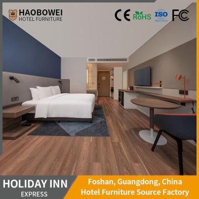 China ISO 14184 Standard Customized King Size Bedroom Hotel Furniture In Modern Luxury Style for sale