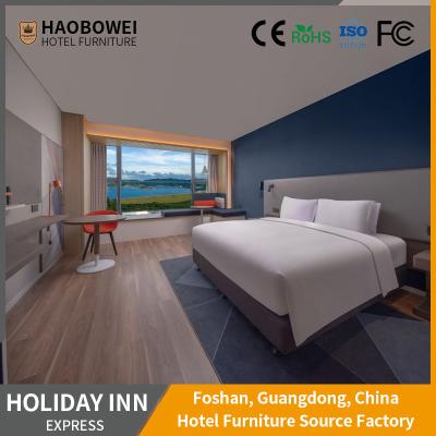 China Four Star Hotel Furniture Set Foshan Standard Double Bedroom With ISO 14184 Standard for sale