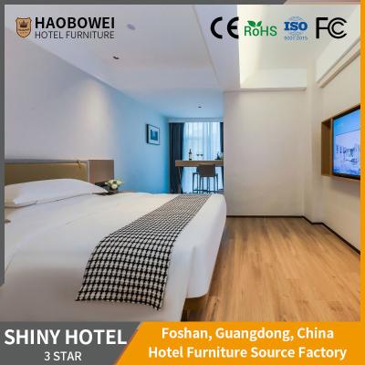 China Train/Sea Transportation Three Star Hotel Furniture Set with Ash Wood Frame in Foshan for sale