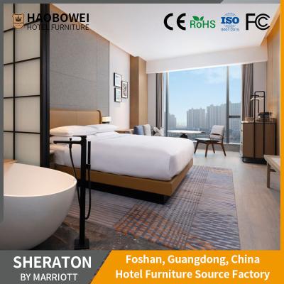 Cina Foshan Furniture Sheraton Five Star Modern Standard King Size Bedroom Set For Full Payment in vendita