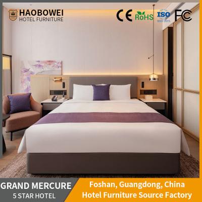 Cina GRAND MERCURE-SZ Ash Wood Frame King Size Bedroom Set 5 Star Hotel Source Furniture in vendita