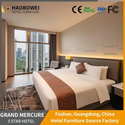 China Curved Backrest Modern Style King Size Bedroom Furniture Set For Five Star Hotel In Foshan for sale