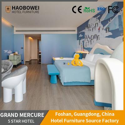 China Customized 5 Star Hotel Furniture King Size Bedroom Set for Transportation Train/Sea zu verkaufen