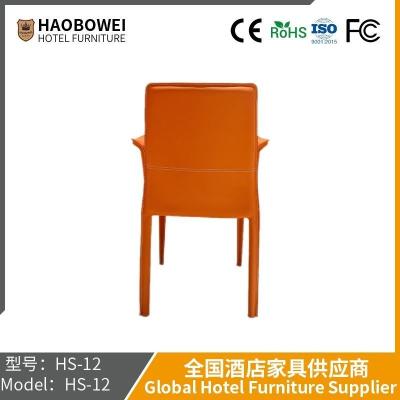 China                    Nordic Saddle Leather Dining Chair Modern Luxury Simple Scratch Resistant Coffee Chair Internet Red Dining Table Chairs for Home Use              for sale