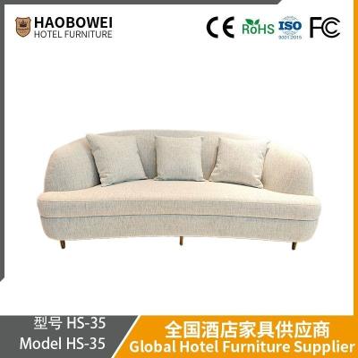 Chine Haobowei canapé en tissu de bureau et combinaison de table basse, fauteuil léger en velours d'agneau, fauteuil de réception et de réunion. à vendre