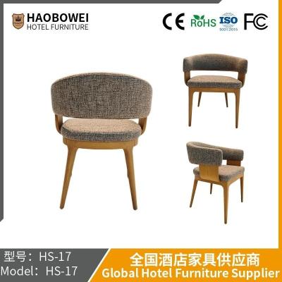 China                    Haobowei Furniture Italian Dining Chair Modern Simple Wooden Chair Modern Casual Restaurant Fashion Creative Back Technology Cloth Chair              for sale