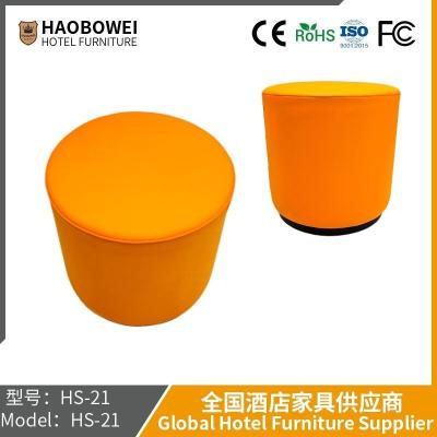 China N-Style Living Room Sofa Shoe Leather Stool Adult Dressing Room Coffee Table Small Family Solid Wood Round Stool for sale