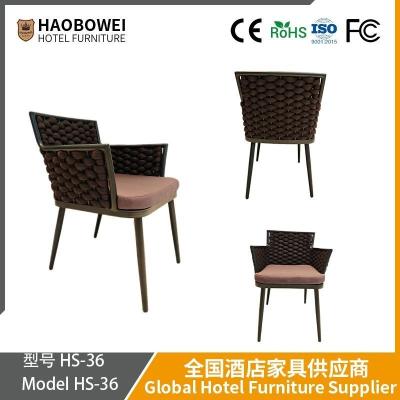 China Buitentuin tafel en stoel Patio Tuin hotel Leisure Buitentuin wicker stoel Eetkamer Waterdicht en zonnebestendige meubels Te koop