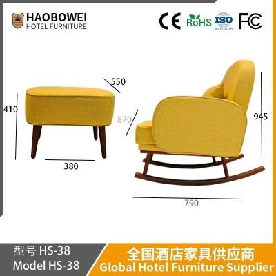 China Nordic Internet-Famous Leisure Rocking Chair Lazy Sofa For Home Living Room Balcony Bedroom Single Rocking Chair Recliner With Footrest for sale