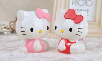 China Carga portátil de la batería de la historieta de la batería 18650A 3D del banco 11000mAh del poder del Hello Kitty en venta