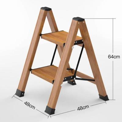 China Portable Folding Ladders Household Easy To Shrink Step Stools Aluminum Alloy Folding Ladders for sale