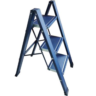 China Folding ladders can be customized in a variety of color high quality folding household aluminum ladders for sale