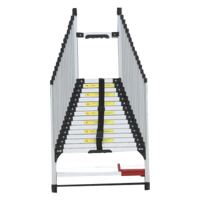 China Folding Ladders Midoli Aluminum 2.84 Meters High Square Telescopic Ladder for sale