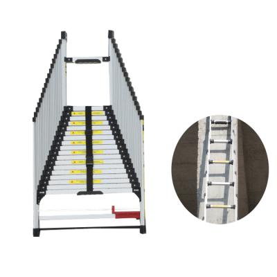 China Telescopic ladder 3.74 m aluminum multifunctional square folding ladders from midoli for sale