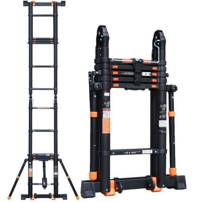 China Folding Ladders Magnesium Thickening Household Multifunctional Aluminum Folding Telescopic Ladder for sale