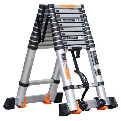 China 2021 Folding Ladders Factory Outlet Warehouse Movable Lightweight Light Safety Ladder for sale