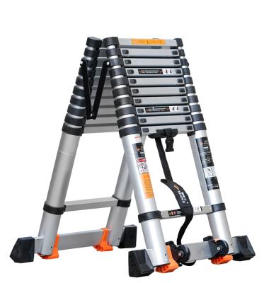 China Multifunctional aluminum high ladder portable telescopic ladder load bearing folding ladders for sale