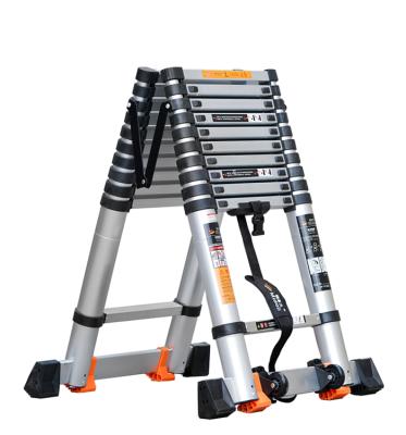 China Household Multifunction Folding Ladders All-aluminum Folding Ladder And Telescopic Herringbone Ladder for sale